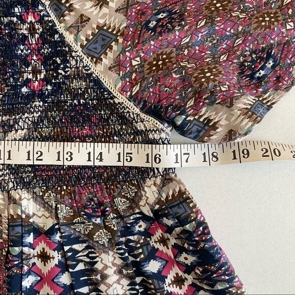 Forever 21 Boho Womens Top size Medium Fit Flare Southwest - Picture 11 of 11